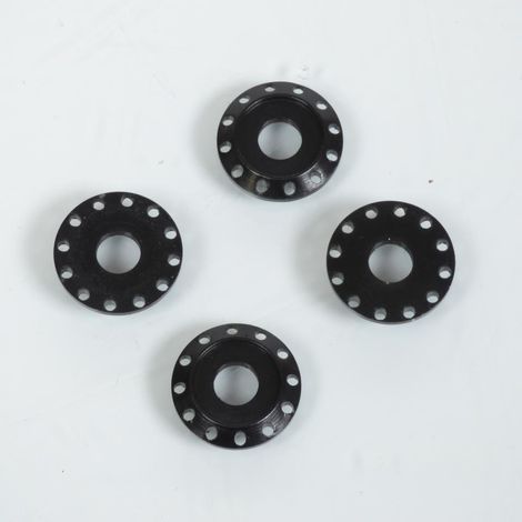 Rondelle spacer aluminium DRC T02 anodisé noir pour moto cross (1/2)