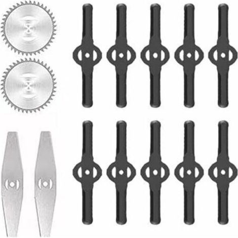 Accessoires pour tondeuses à gazon Lames de désherbeur électrique Lames de scie Manche télescopique léger pour la coupe du gazon, l'entretien de l'allée et du jardin