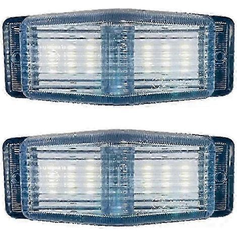 Lot de 2 feux de position LED pour calandre avant de camion, témoins de brûleur double, modèle L