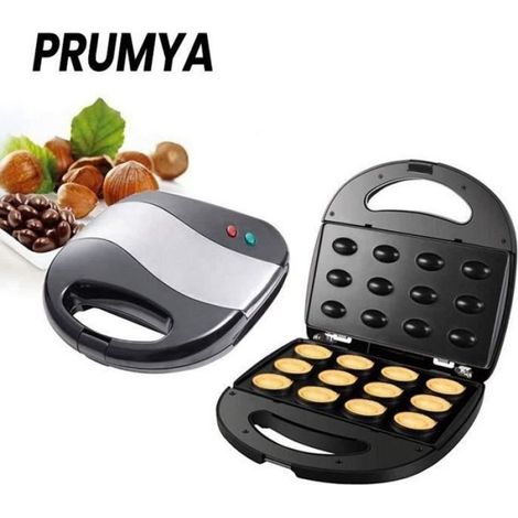 Activité-PRUMYA Gaufrier Multifonction Machine à biscuits électrique à gâteau aux noix Grande Puissance de 750W (1/3)