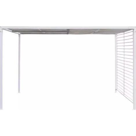 Gazebo mod. Bora misura 3x3.6 mt colore grigio in metallo