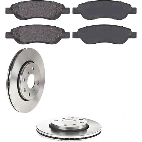 KIT FRENI ANTERIORI compatibile con CITROEN C1 (PM,PN,PA,PS) - DISCHI + PASTIGLIE OEM: FDB1790 / 17591 /SOSTITUZIONE DIRETTA/BASSA POLVERE/SILENZIOSO (1/5)