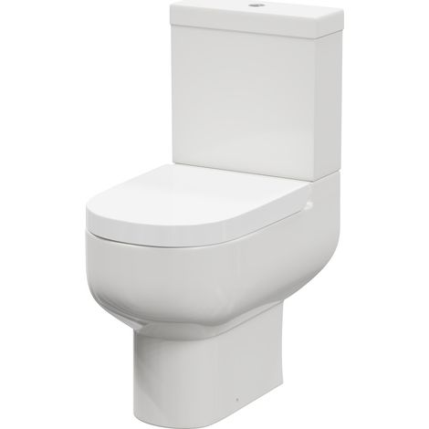 Marlow Close Coupled Toilet with Soft Close Toilet Seat (1/5)