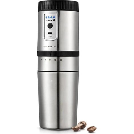 Machine à café portable, USB, inox, pour camping-car et randonnée (1/4)