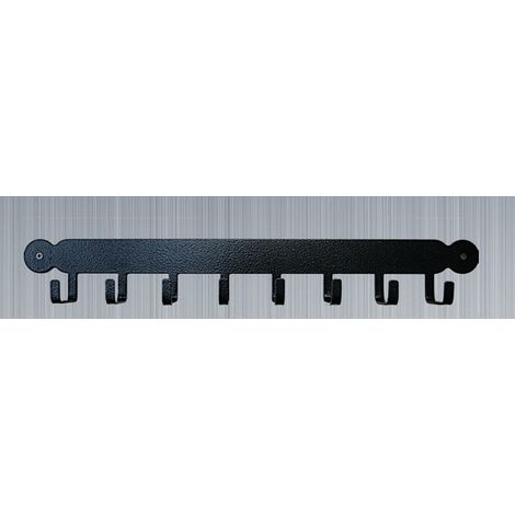 Tool Rack (Plain) - Hooks - Solid Steel - W54.6 x H30.5 cm - Black