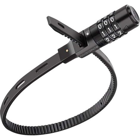 Antivol de vélo,Antivol pour Casque Vélo Moto Portable,Verrouillage à Vélo Antivol,Serrure de vélo portable,avec Code à 3 chiffres,pour Vélo Tricycle Scooter