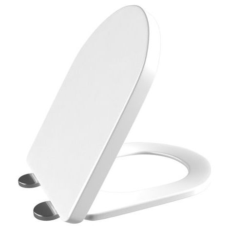 WC-Sitz - DAYPLUS - D-Form - Automatischer Absenkmechanismus - Antibakteriell - Verstellbare Scharniere