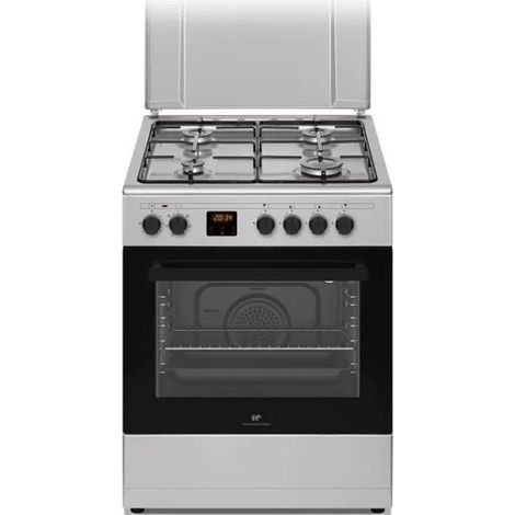 Continental Edison CECG60FCS1 Gasherd Silber 60L