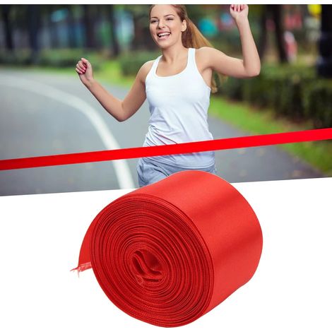 20m Sprint Finishing Line, Red Race Finish Line Satin Ribbon, Meeting School, Sprint, Running Over the Line Sprint Ruban (1/5)