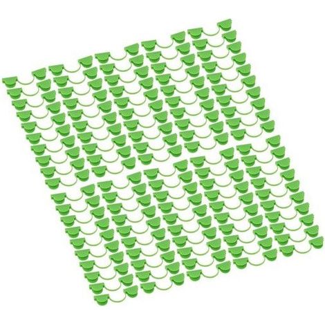 Pinces serre en plastique - Lot de 40 pinces - Double fixation - Diamètre 6 mm - Compatibles avec armature d'arche (1/5)