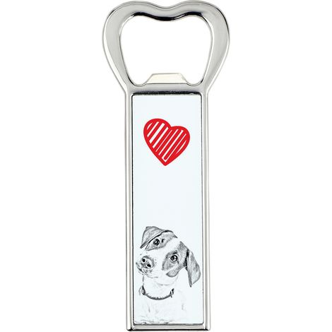 Apribottiglie con l'immagine di un Jack Russell Terrier, apribottiglie personalizzato per frigorifero, regalo unico per uomo di Art-Dog (1/5)