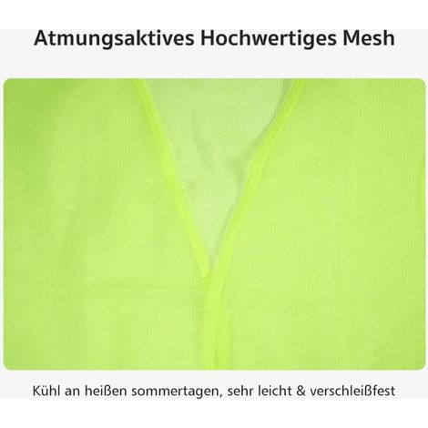 2er Gilet de sécurité automobile, Gilet de sécurité automobile pour femmes hommes adultes, Gilet de sécurité, Gilet de sécurité Gilet jaune fluorescent- (1/4)