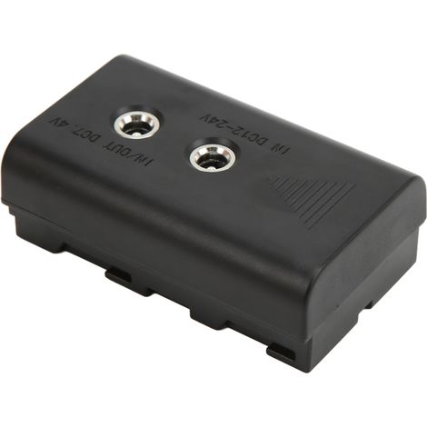 Batterie factice avec câble d'alimentation coudé 7,4 V CC pour moniteurs Sony NPF550, NPF570 et NPF970 (1/5)