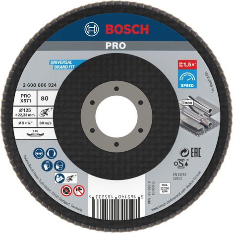 Bosch Accessories 2608606924 Fächerschleifscheibe Durchmesser 125 mm 1 St. (1/3)