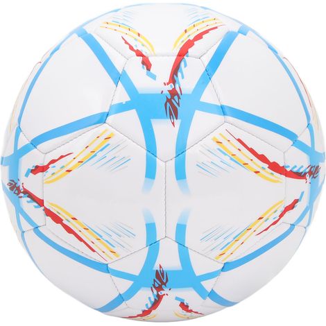 Ballon de football taille 5 adulte en PVC résistant et anti-éclatement, idéal pour l'entraînement et les matchs, pour les jeunes et les adultes. (1/5)