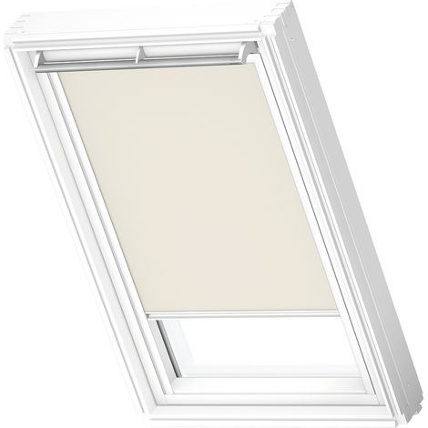 VELUX store occultant (DKL) original, cadre blanc, pour fenêtre de toit VELUX M06 Beige Clair