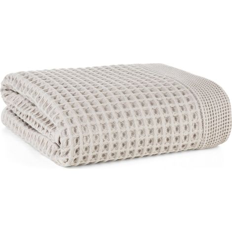 Serviette de bain en coton EUROFIRANY MELO 50 x 90 cm argent (1/5)