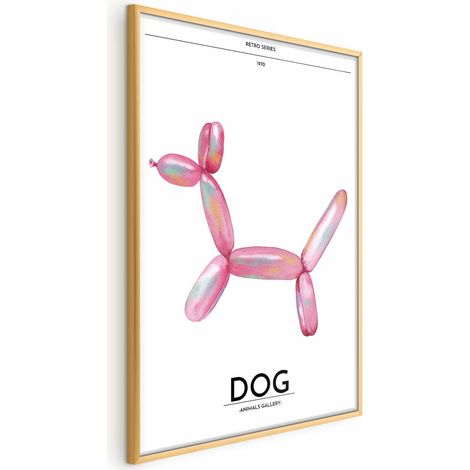 Poster – Holo-Dog – Bunter Hund im Retro-Stil (1/4)