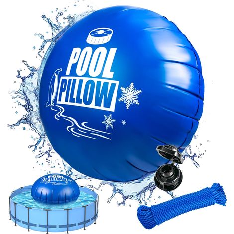 Coussin Piscine Hivernage Gonflable 2,4m XXL, Coussin Gonflable Piscine pour Hivernage de Piscines, Accessoire de Protection de Piscine, Idéal pour Hivernage de Piscines (1/5)