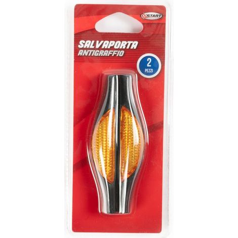 Kit Salvaporta antigraffio da due pezzi universale, adatto a tutte le auto, protezione per portiera auto, con catarinfrangente, lunghezza 10 cm