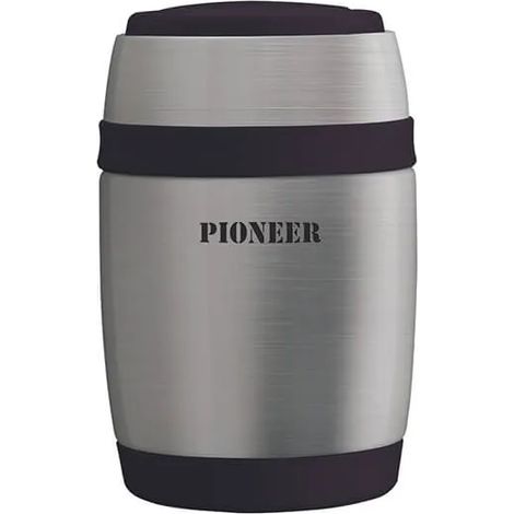 Pioneer 380ml Food Flask with Spoon Stainless Steel