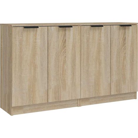 Maison Exclusive - Credenze 2 pz Rovere Sonoma 60x30x70 cm in Legno Multistrato (1/5)