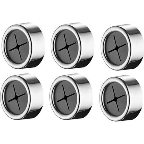 Porte-Torchon Autocollant Ronde - Sans Perçage - Pour Salle De Bain Et Cuisine - Lot De 6 (1/4)