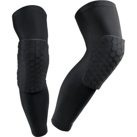 1 Paire de Jambière Rembourré Manchon de Jambe Genouillère Protection Molletière Respirant Sportif adulte Pour Football Basket-ball (1/4)