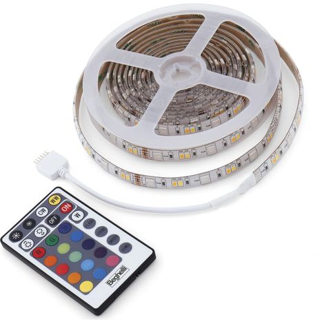 Beghelli Strip Led Smart WiFi, 12W RGB+WCCT, 5 Metri, IP44 (1/4)