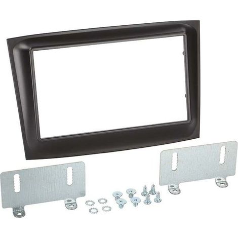 Adaptateur de façade - ACV - 2-DIN - Fiat Doblo (2015-) - Noir