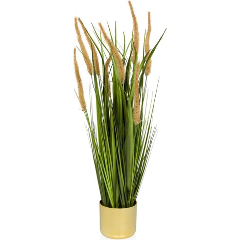 Kunstpflanze CORTADERIA I Wildgras / Pampasgras 78 cm beige/grün hjh OFFICE (1/5)