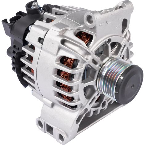 Generador alternador, 115 A, 12 V, diámetro de la polea 52 mm, números de pieza intercambiables 2661540602, compatible con Mercedes-Benz Clase A/B W169 W245 (1/5)