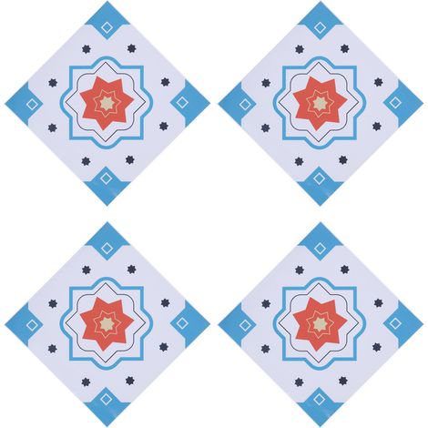 Ensemble de 4 stickers muraux imitation marbre, papier peint autocollant 3D pour salle de bain, cuisine, chambre. (1/5)