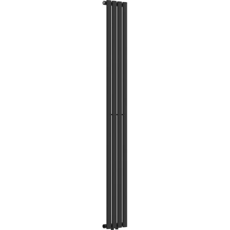 Radiateur à panneau design plat 484 watts acier 180 x 24 cm noir (1/5)