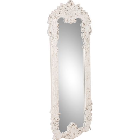 Espejo de madera blanco 65.5x2.5x154h cm