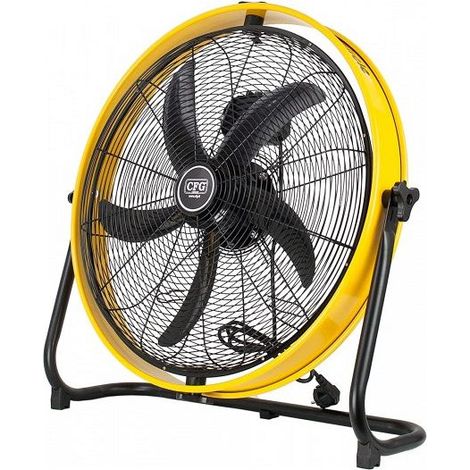 CFG Yellow Circle 60 ventilateur de sol ou mural noir et jaune - .325 - 1,3 - 72 (1/4)