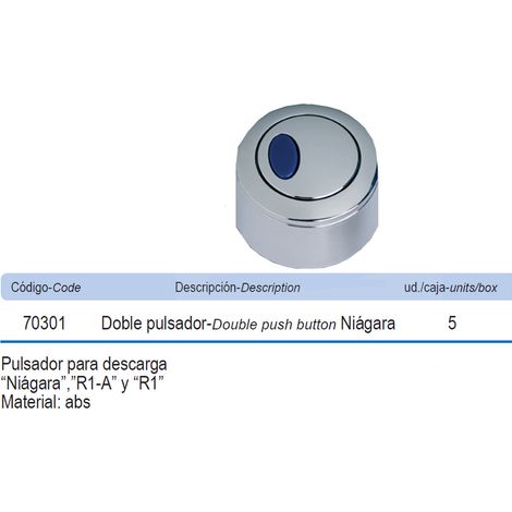 FPLUS prhie pulsador doble para descargador niagara p7032039