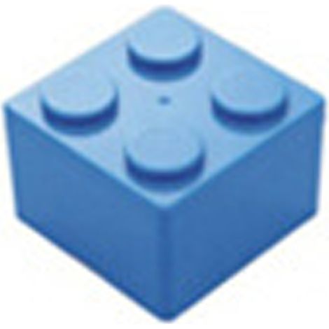 Praktische, stapelbare, modulare Multifunktions-Aufbewahrungsbox aus blauem ABS, quadratisch