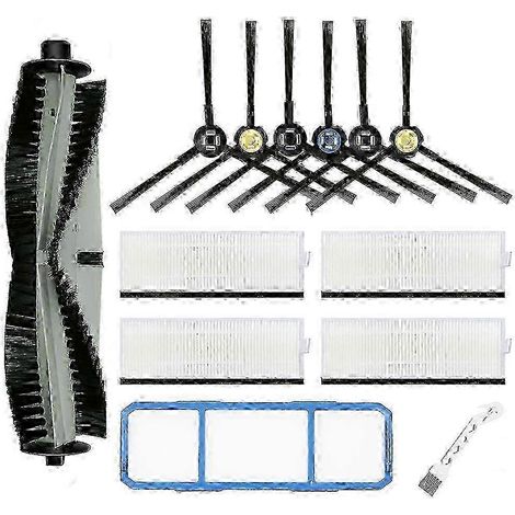 Kit d'accessoires de rechange pour aspirateur robot Silvercrest A7 A9S V8 V8S X750 X785 X800 V80 SSR1 SSRA1 couleur argent hwy (1/4)