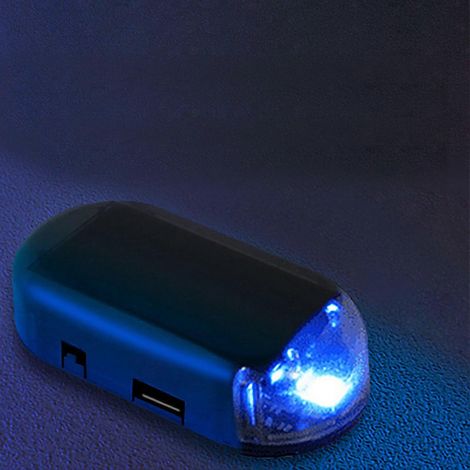 Alarme factice solaire antivol avec fausse lumière clignotante LED universelle pour voiture YEMAA