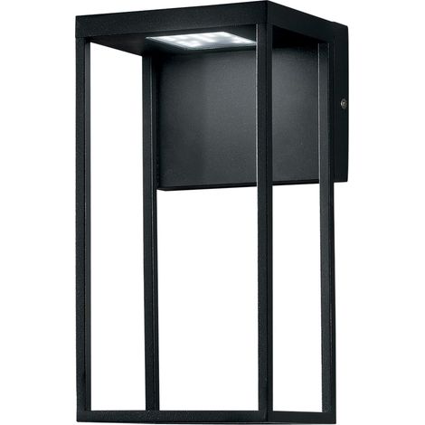 Applique LED da esterno GRIS in alluminio nero 12W luce calda o naturale (1/2)