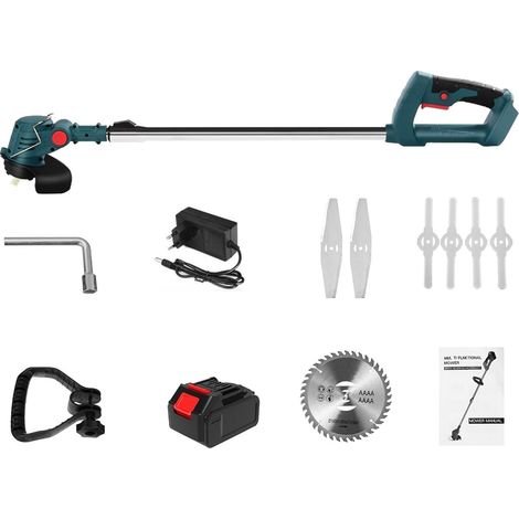 Tondeuse à Gazon électrique 21V 900W Tondeuse à Gazon sans Fil Longueur Coupe réglable Outils de Jardin Domestique (Color : C 1 Battery, Size : Small) (1/5)
