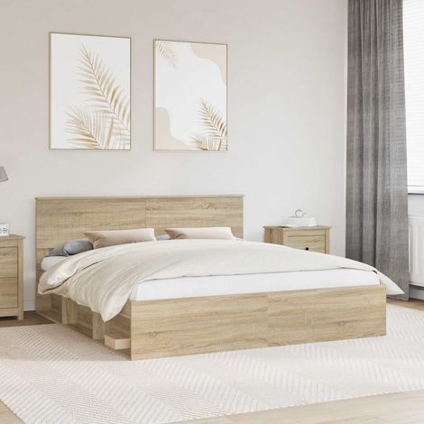 Bettrahmen Sonoma 180 x 200 cm Massives Kiefernholz