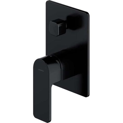 OMNIRES Baretti - Unterputzarmatur für 2 Verbraucher, mit Einbaukörper, schwarz matt BA7835BL (1/3)