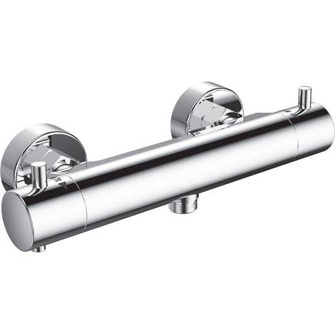 Deva Cool Touch Thermostatic Bar Shower Valve Dual Handle - Chrome