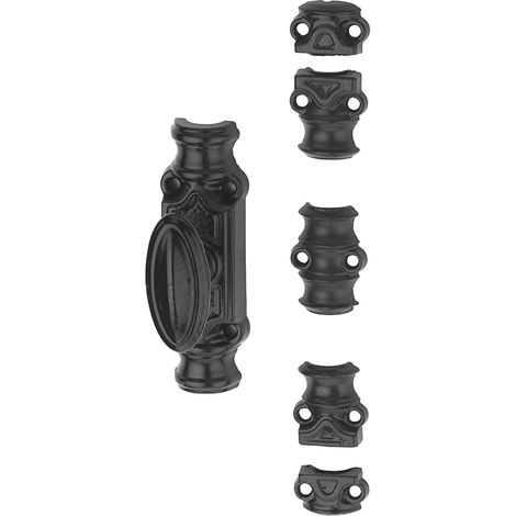 Thirard – Boîtier de crémone en fonte pour fenêtres – Mécanisme de pêne verrouillage – Tringle acier 1,30 m – Accessoires inclus