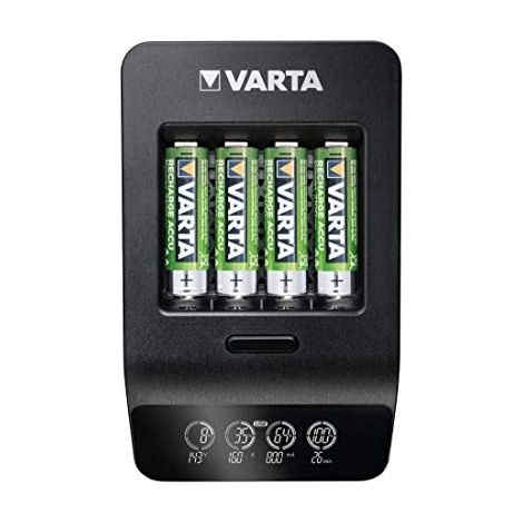 Varta LCD Smart Charger Plus cargador negro 4xAA AAA