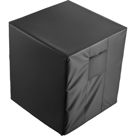 Housse imperméable pour climatiseur extérieur 610 x 610 x 762 mm, polyester 3 couches ventilé, noire, anti-intempéries (1/5)