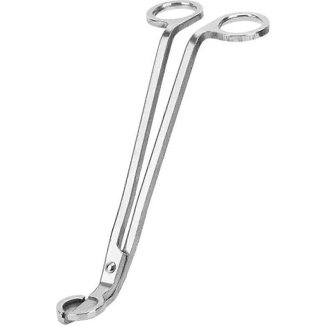 Dochtschneider aus poliertem Edelstahl (silber)