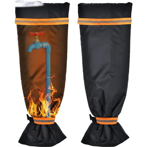 Housse épaisse pour robinet extérieur, 64 x 26 cm, sac résistant à l'hiver, protection contre le gel, imperméable, protection thermique pour robinet de jardin (1/5)